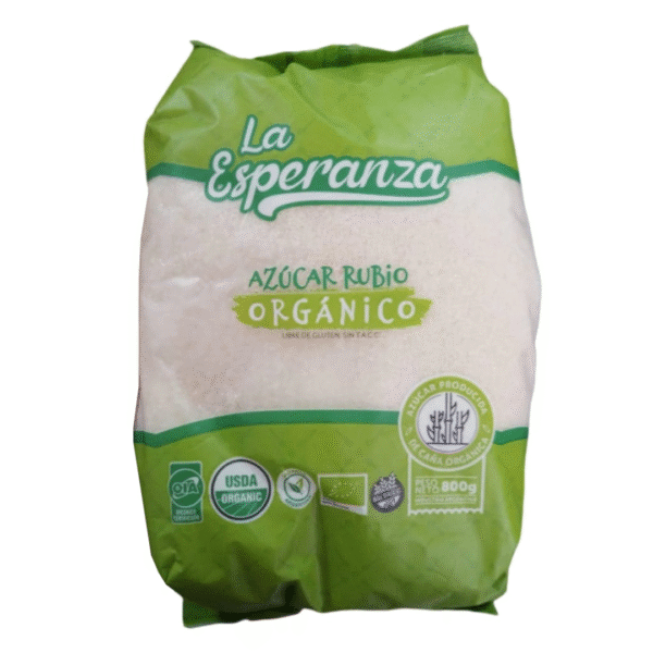 Azúcar Rubio Orgánico -La Esperanza - 800 gr